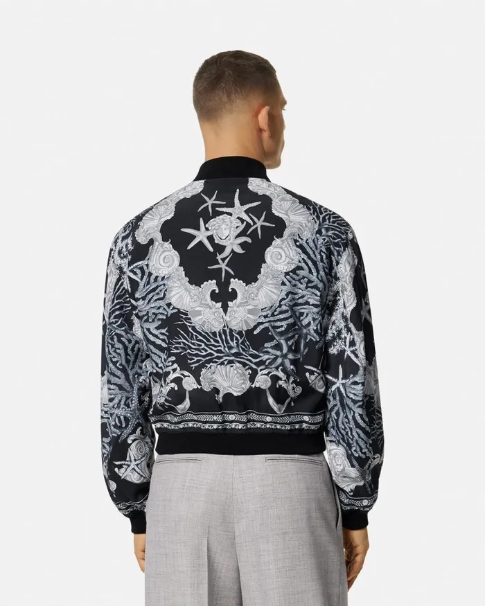 Versace Barocco Sea Reversible Jacket Blackprint Men Jackets and Coats Versace Barocco Sea Reversible Jacket Blackprint Men Jackets and Coats