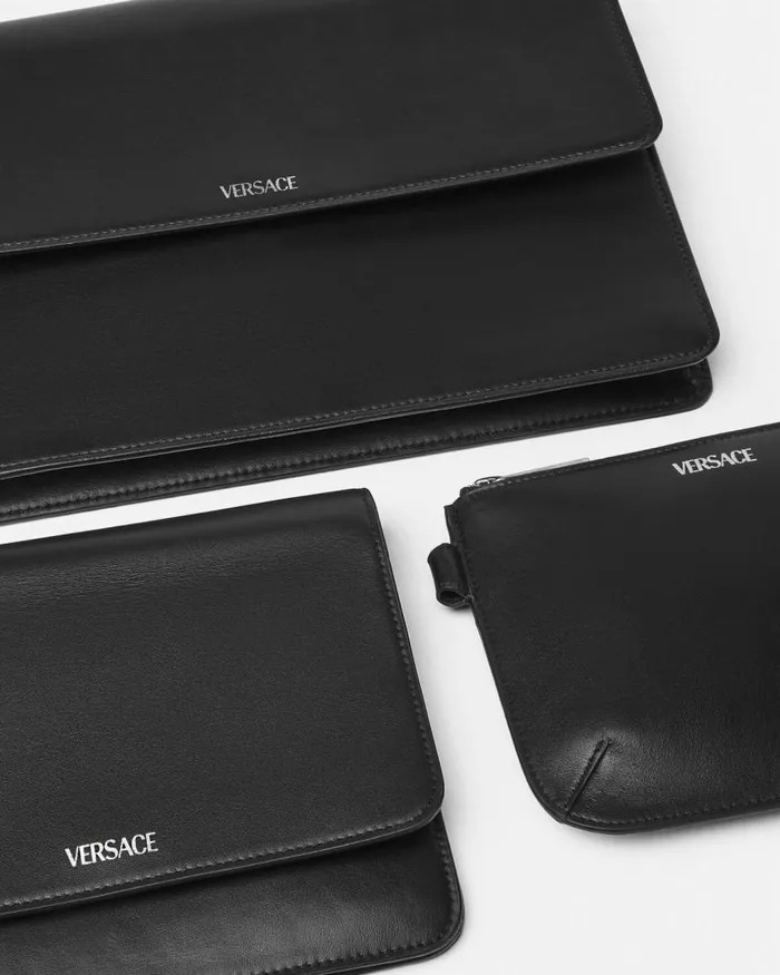 Versace Cargo Modular Messenger Bag Blacksilver Men Crossbody and Messengers Versace Cargo Modular Messenger Bag Blacksilver Men Crossbody and Messengers