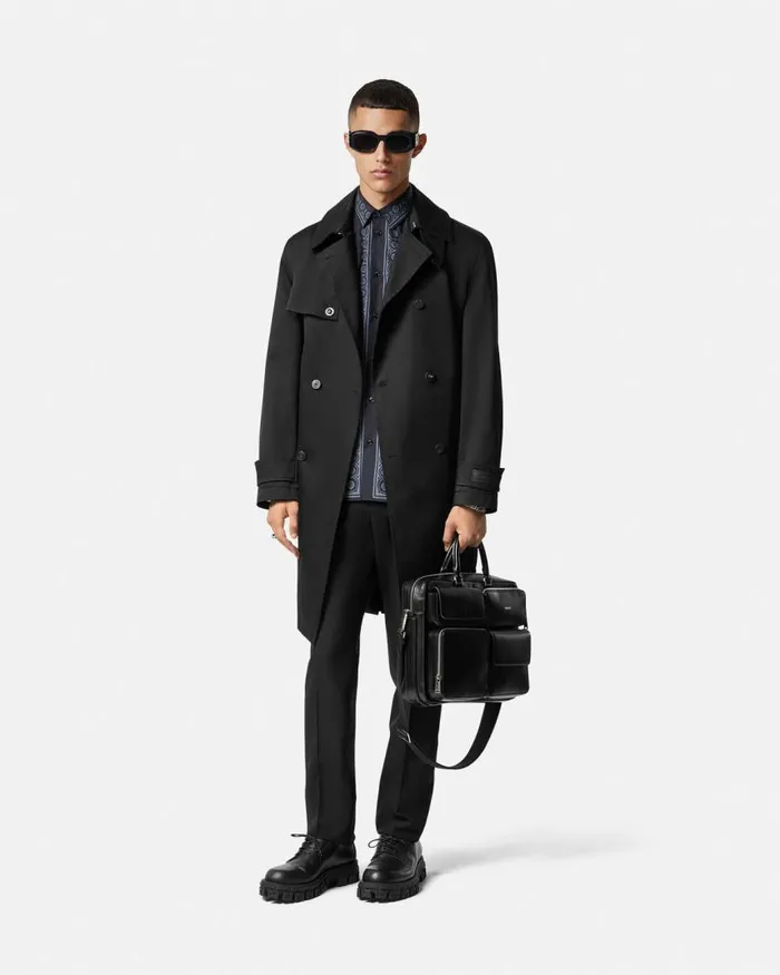 Versace Cotton Barocco Shirt Blackprint Men Shirts Versace Cotton Barocco Shirt Blackprint Men Shirts