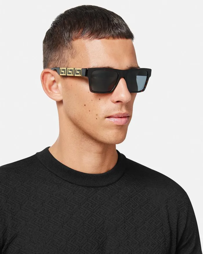 Versace Endless Greca Sunglasses Havana Men Sunglasses Versace Endless Greca Sunglasses Havana Men Sunglasses