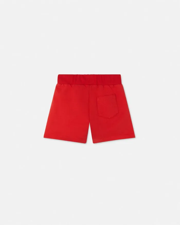 Versace Greca Baby Sweat Shorts Red Children Clothing Versace Greca Baby Sweat Shorts Red Children Clothing