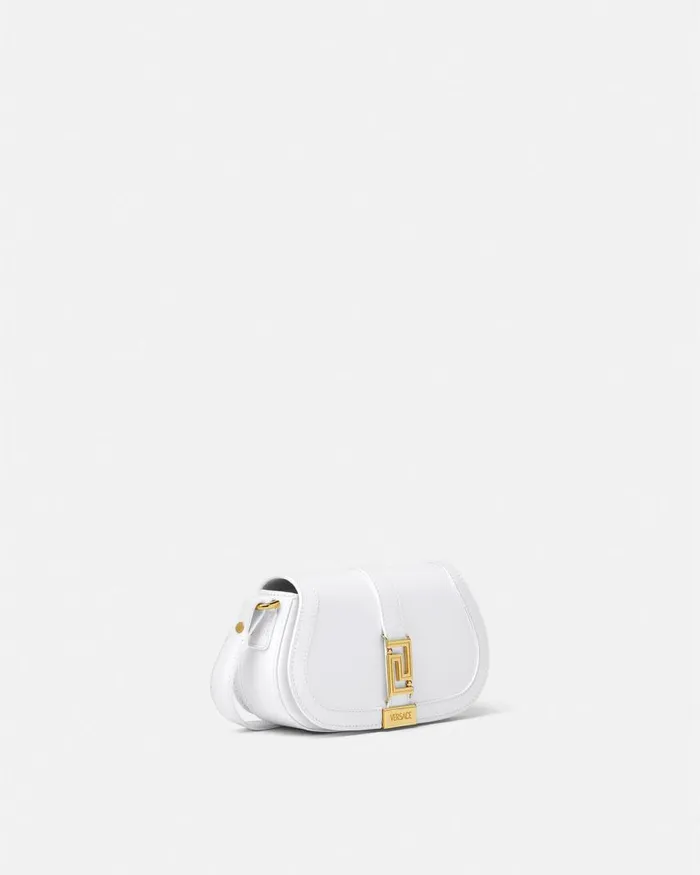 Versace Greca Goddess Mini Shoulder Bag White Women Shoulder and Crossbody Versace Greca Goddess Mini Shoulder Bag White Women Shoulder and Crossbody