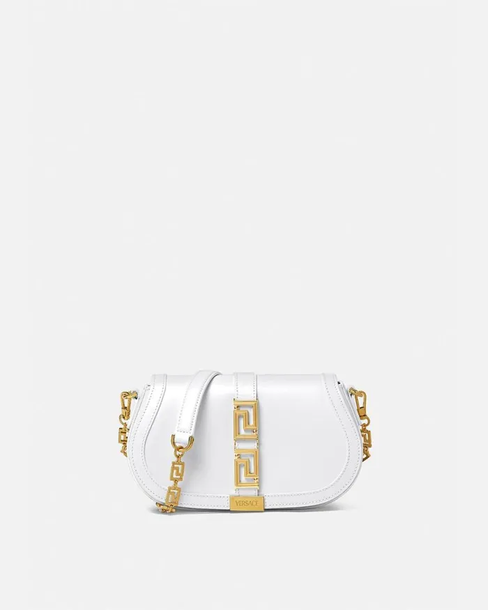 Versace Greca Goddess Shoulder Bag White Women Shoulder and Crossbody