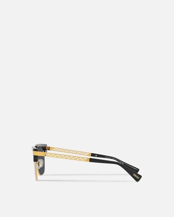 Versace Greca Sunglasses Black Men Sunglasses Versace Greca Sunglasses Black Men Sunglasses