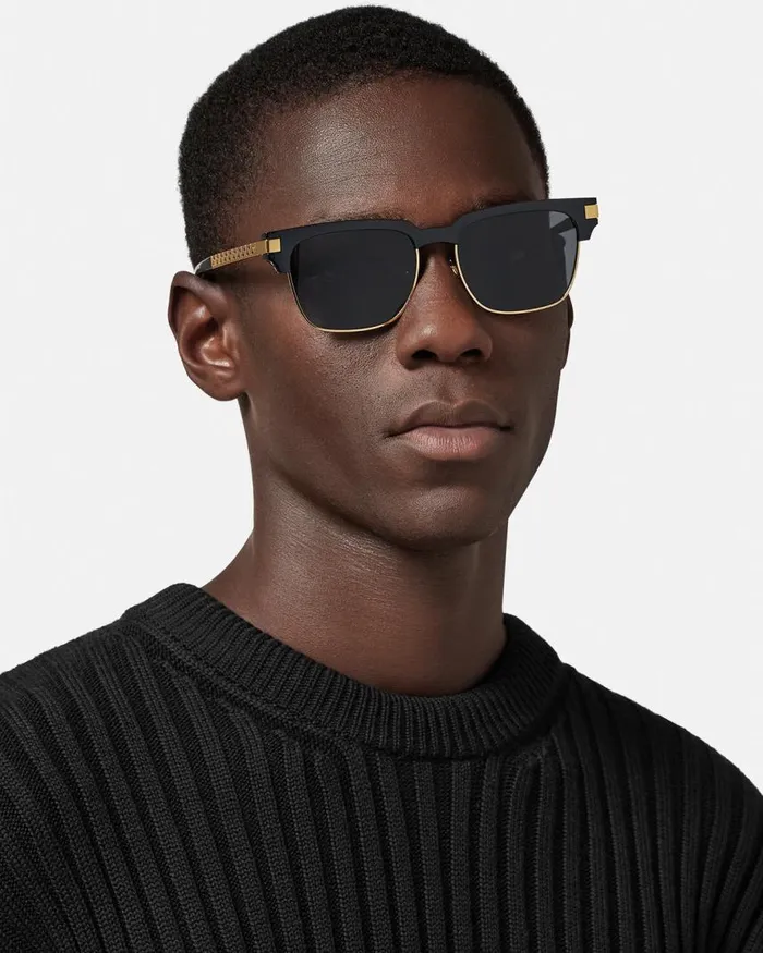 Versace Greca Sunglasses Black Men Sunglasses Versace Greca Sunglasses Black Men Sunglasses