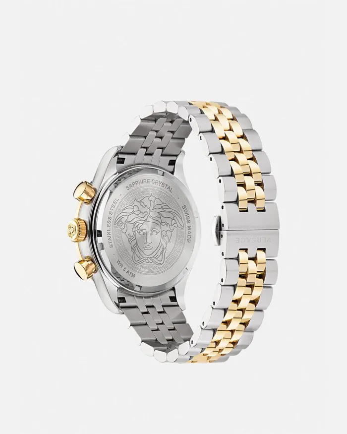 Versace Hellenyium Chrono Watch Gold Men Watches Versace Hellenyium Chrono Watch Gold Men Watches