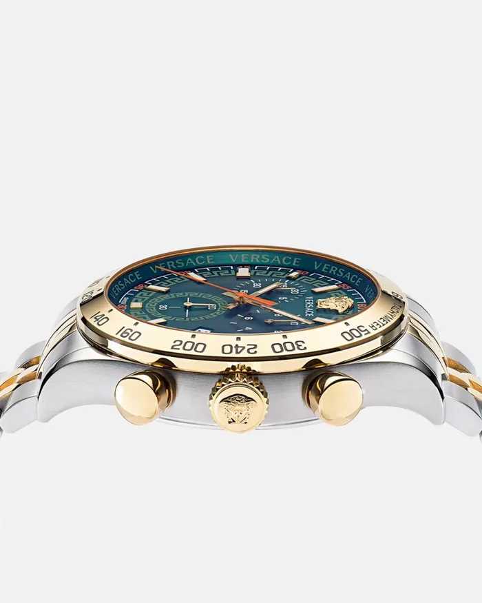 Versace Hellenyium Chrono Watch Gold Men Watches Versace Hellenyium Chrono Watch Gold Men Watches