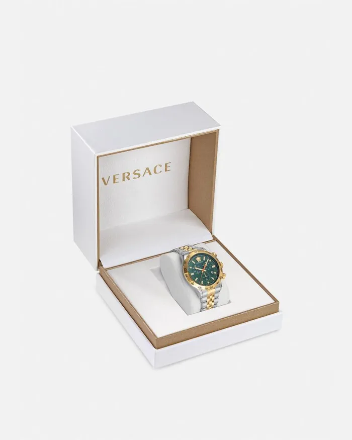 Versace Hellenyium Chrono Watch Gold Men Watches Versace Hellenyium Chrono Watch Gold Men Watches
