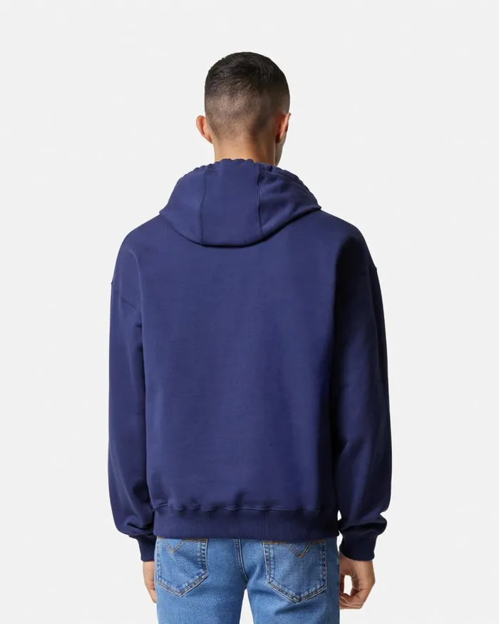 Versace La Medusa Hoodie Blue Men Sweatshirts Versace La Medusa Hoodie Blue Men Sweatshirts
