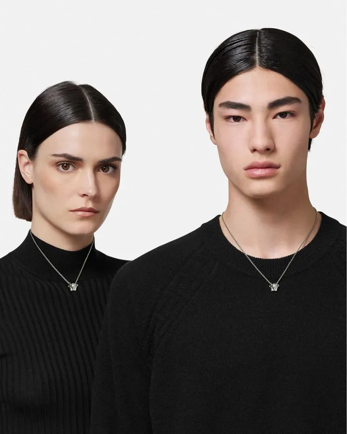 Versace La Medusa Necklace Silver WomenMen Necklaces Versace La Medusa Necklace Silver WomenMen Necklaces