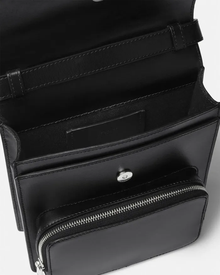 Versace Leather Crossbody Cargo Bag Blacksilver Men Crossbody and Messengers Versace Leather Crossbody Cargo Bag Blacksilver Men Crossbody and Messengers