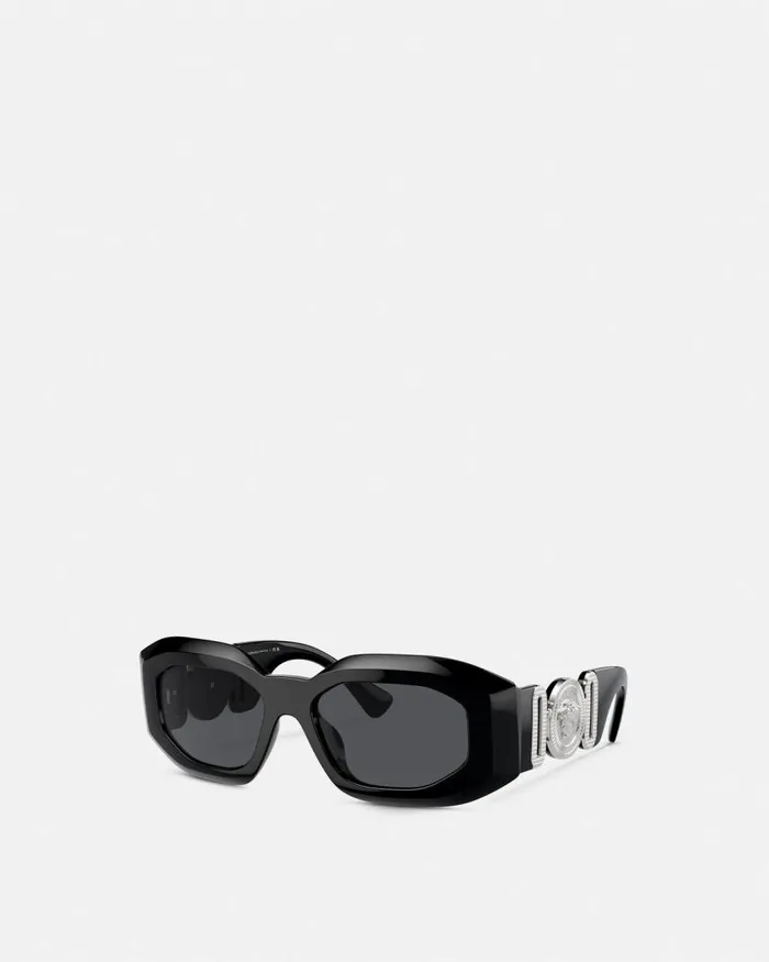 Versace Maxi Medusa Biggie Sunglasses Black WomenMen Sunglasses