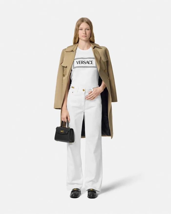 Versace Medusa 03995 RegularFit Jeans White Women Denim Versace Medusa 03995 RegularFit Jeans White Women Denim