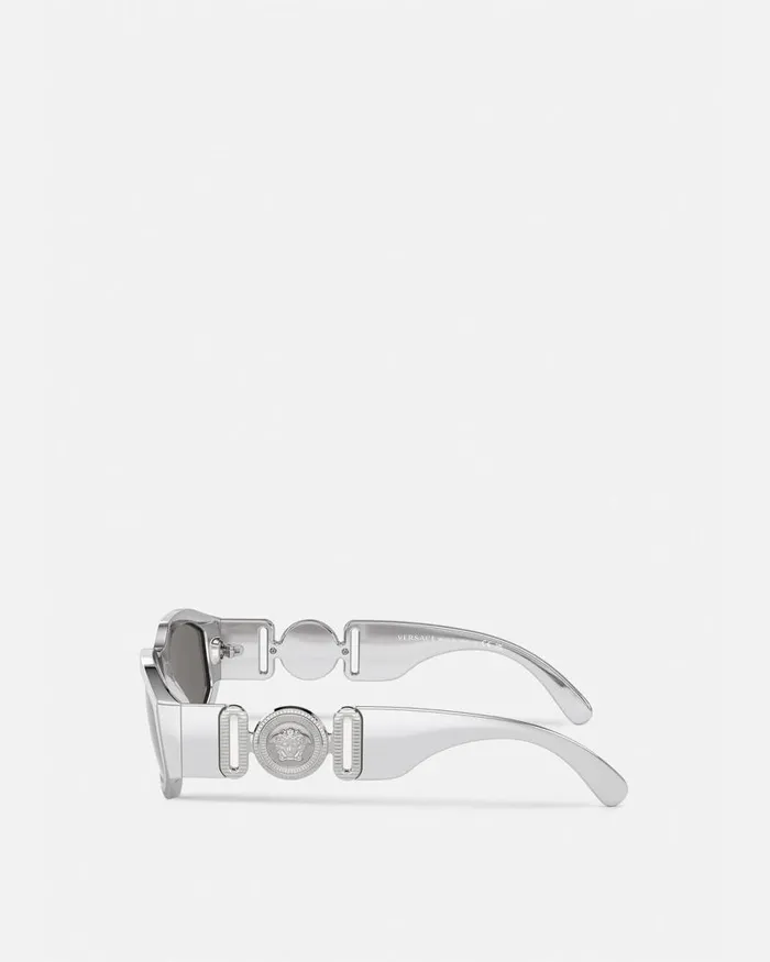 Versace Medusa Biggie Chrome Sunglasses Silver WomenMen Sunglasses Versace Medusa Biggie Chrome Sunglasses Silver WomenMen Sunglasses