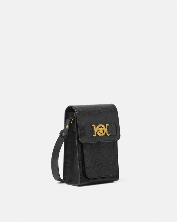 Versace Medusa Biggie Crossbody Bag Blackgold Men Medusa Biggie Versace Medusa Biggie Crossbody Bag Blackgold Men Medusa Biggie