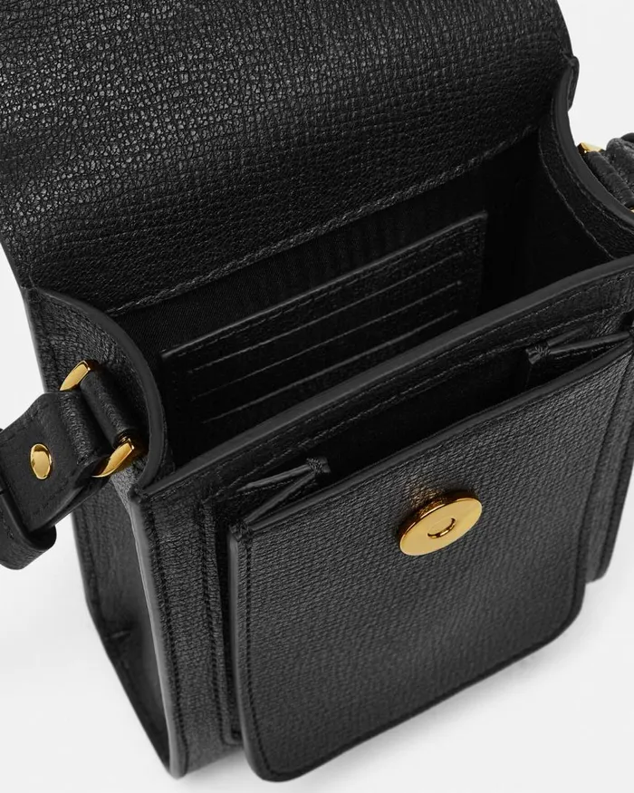 Versace Medusa Biggie Crossbody Bag Blackgold Men Medusa Biggie Versace Medusa Biggie Crossbody Bag Blackgold Men Medusa Biggie