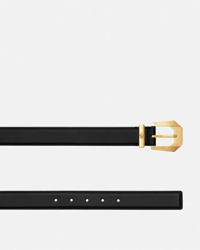 Versace Medusa Heritage Leather Belt 3 Cm Blackgold Women Belts Versace Medusa Heritage Leather Belt 3 Cm Blackgold Women Belts