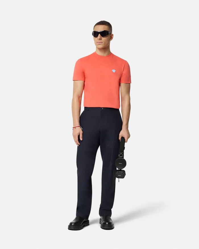 Versace Medusa TShirt Coral Men TShirts and Polos Versace Medusa TShirt Coral Men TShirts and Polos