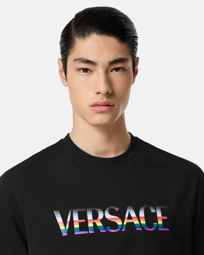 Versace Pride Barocco Logo TShirt Blackprint WomenMen TShirts and Sweatshirts Versace Pride Barocco Logo TShirt Blackprint WomenMen TShirts and Sweatshirts