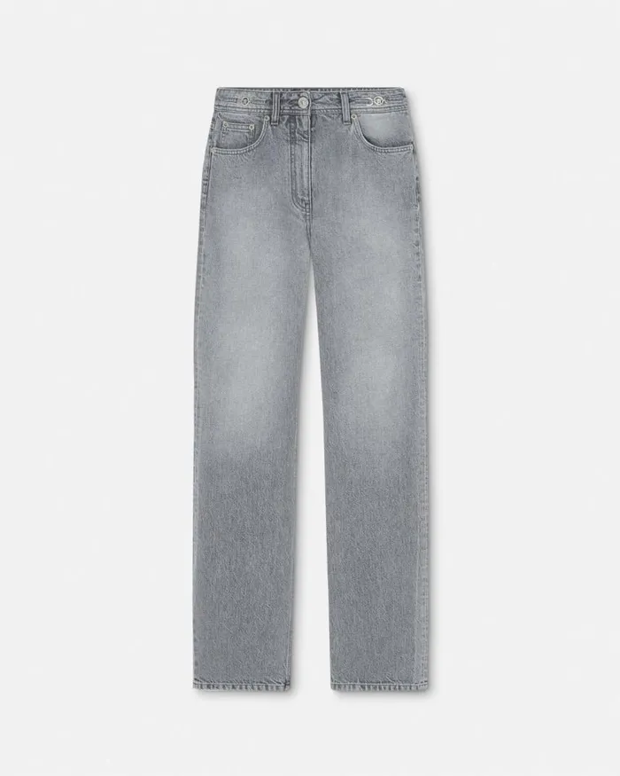 Versace RegularFit Jeans Gray Women Pants and Shorts