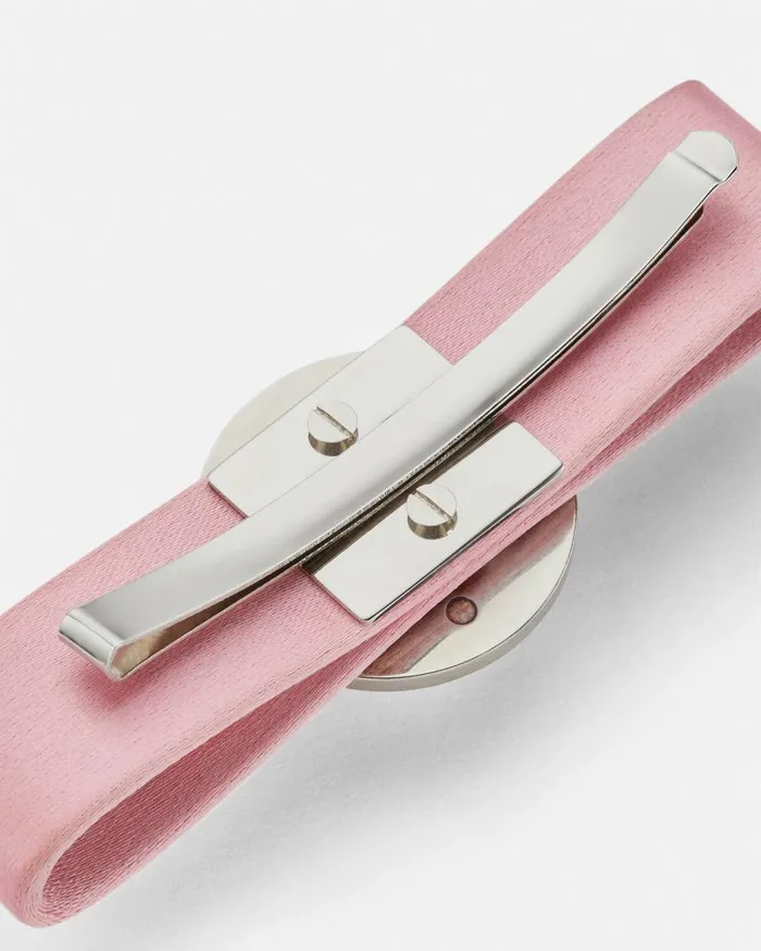 Versace Right Gianni Ribbon Hair Pin Pink Women Hair Accessories Versace Right Gianni Ribbon Hair Pin Pink Women Hair Accessories