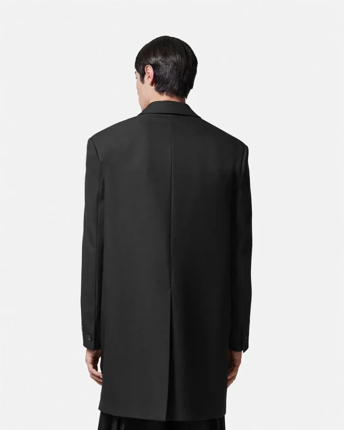 Versace Tailored SingleBreasted Coat Black Men Jackets and Coats Versace Tailored SingleBreasted Coat Black Men Jackets and Coats