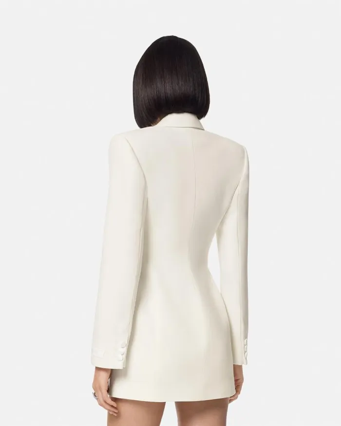 Versace Tuxedo Hourglass Blazer White Women Blazer and Jackets Versace Tuxedo Hourglass Blazer White Women Blazer and Jackets