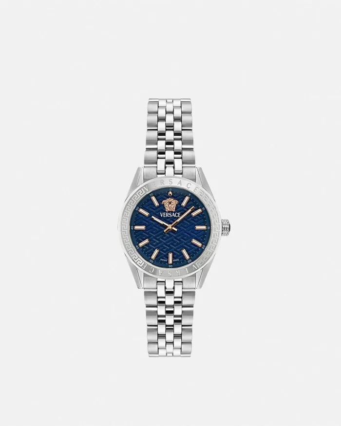 Versace VCode Lady Watch Bluesilver Women Watches