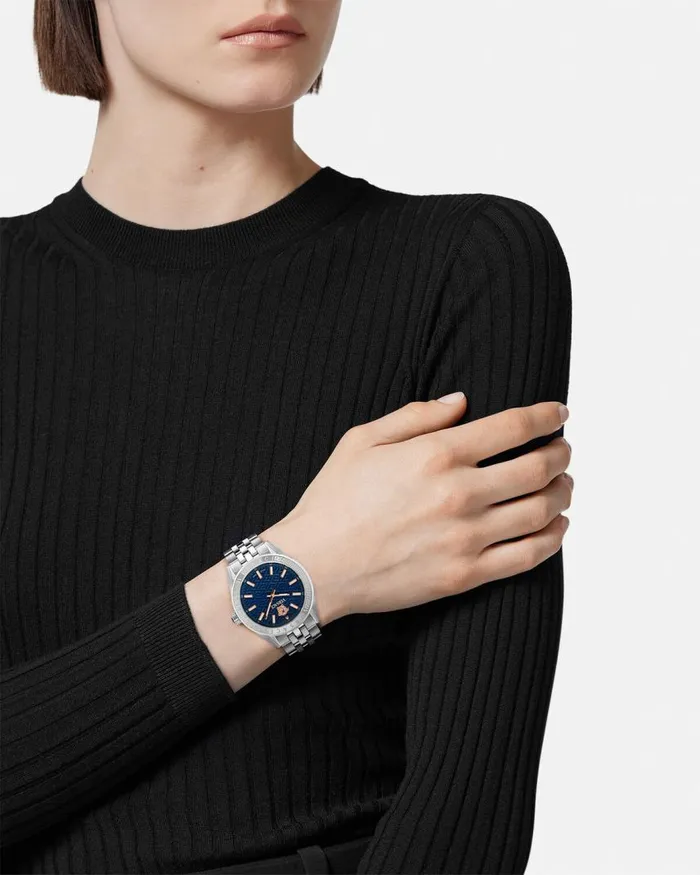 Versace VCode Lady Watch Bluesilver Women Watches Versace VCode Lady Watch Bluesilver Women Watches