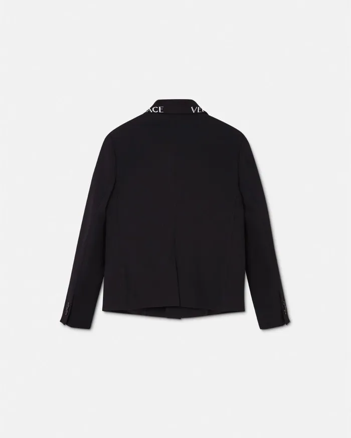 Versace Versace Logo Kids Blazer Black Children Clothing Versace Versace Logo Kids Blazer Black Children Clothing