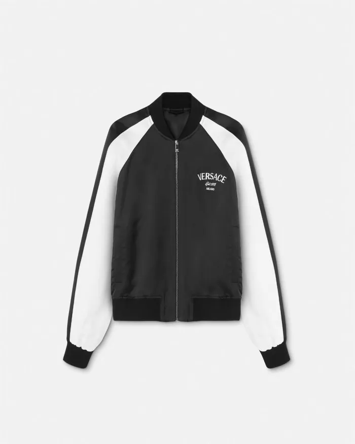 Versace Versace Roses Bomber Jacket Black Men Jackets and Coats