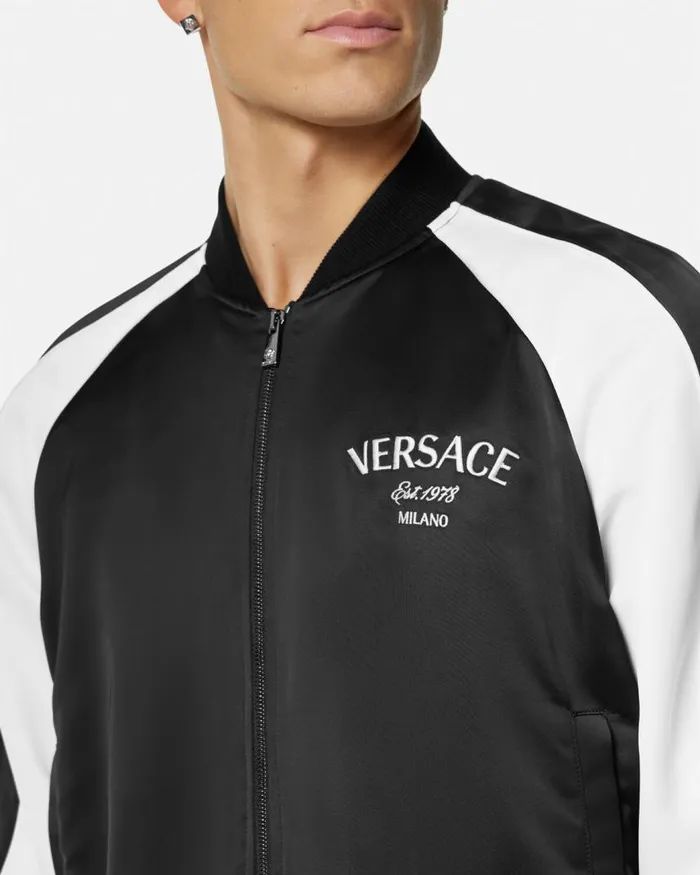 Versace Versace Roses Bomber Jacket Black Men Jackets and Coats Versace Versace Roses Bomber Jacket Black Men Jackets and Coats
