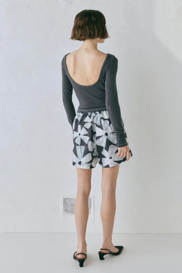 VRG GRL Long Sleeve Lori Top Charcoal 8211 Women VRG GRL Long Sleeve Lori Top Charcoal 8211 Women