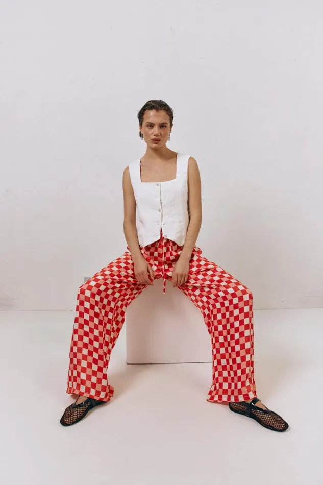 VRG GRL Pants Jamie Pants Check 8211 Women VRG GRL Pants Jamie Pants Check 8211 Women