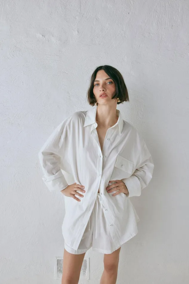 VRG GRL Shirts June Shirt White 8211 Women VRG GRL Shirts June Shirt White 8211 Women