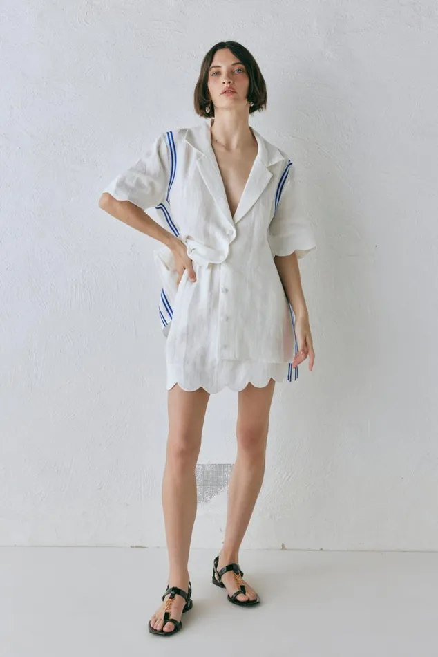 VRG GRL Skirts Nature Of Art Linen Mini Skirt Vienna 8211 Women VRG GRL Skirts Nature Of Art Linen Mini Skirt Vienna 8211 Women