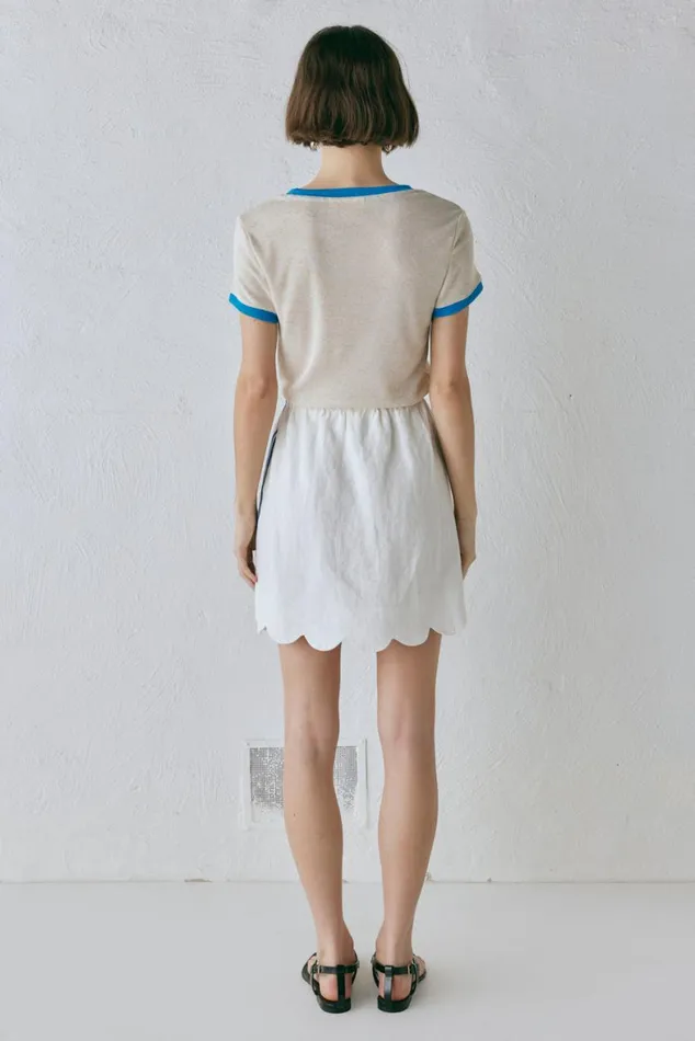 VRG GRL Skirts Nature Of Art Linen Mini Skirt Vienna 8211 Women VRG GRL Skirts Nature Of Art Linen Mini Skirt Vienna 8211 Women