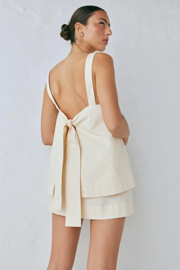 VRG GRL Sleeveless Elka Top Cream 8211 Women VRG GRL Sleeveless Elka Top Cream 8211 Women