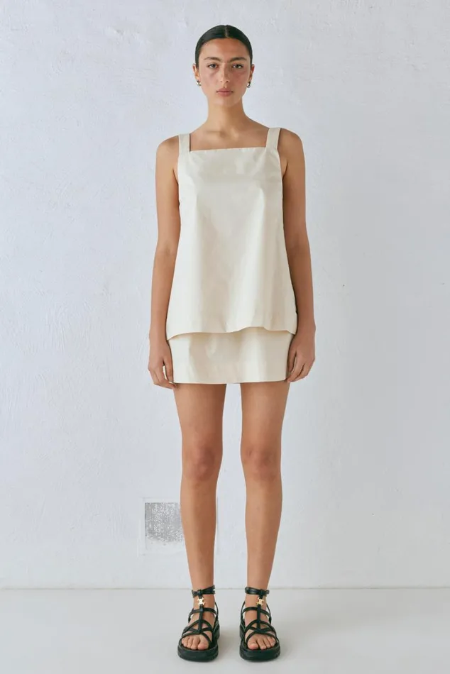 VRG GRL Sleeveless Elka Top Cream 8211 Women VRG GRL Sleeveless Elka Top Cream 8211 Women