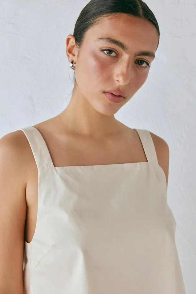 VRG GRL Sleeveless Elka Top Cream 8211 Women VRG GRL Sleeveless Elka Top Cream 8211 Women