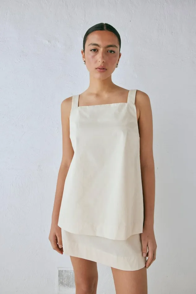 VRG GRL Sleeveless Elka Top Cream 8211 Women VRG GRL Sleeveless Elka Top Cream 8211 Women
