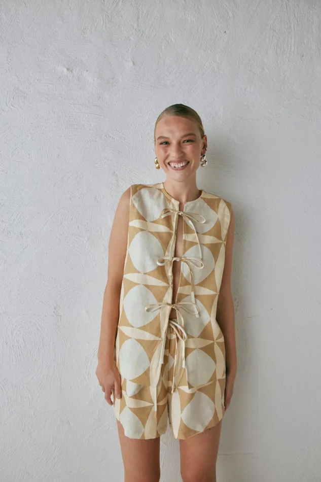 VRG GRL Sleeveless Enni Linen Smock Top Scope 8211 Women VRG GRL Sleeveless Enni Linen Smock Top Scope 8211 Women