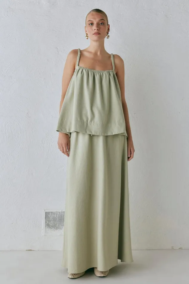VRG GRL Sleeveless Etta Top Sage 8211 Women VRG GRL Sleeveless Etta Top Sage 8211 Women