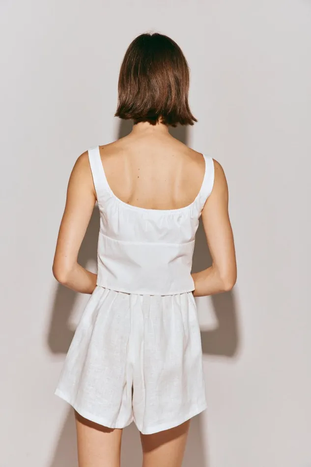 VRG GRL Sleeveless Romee Top White 8211 Women VRG GRL Sleeveless Romee Top White 8211 Women