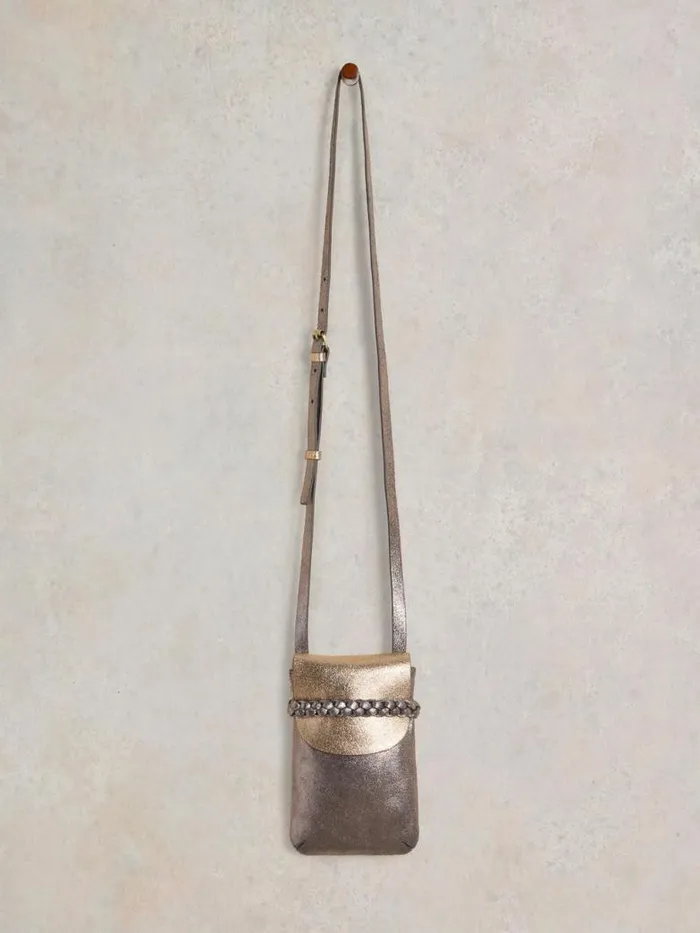 White Stuff Bags Women Clemmy Leather Phone Bag Coloured Metallic White Stuff Bags Women Clemmy Leather Phone Bag Coloured Metallic