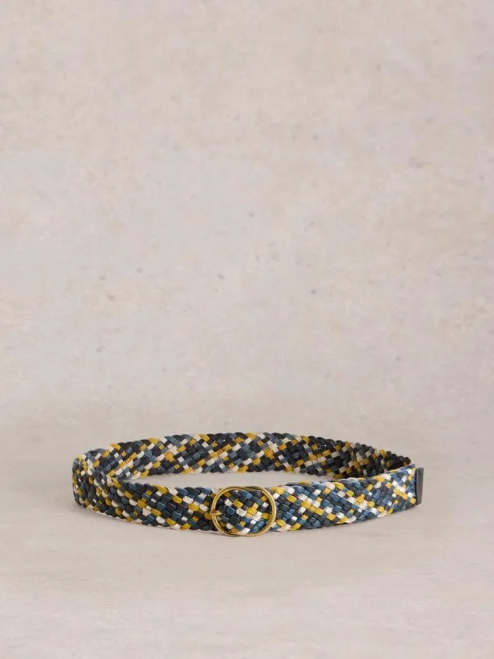 White Stuff Belts Women Leather Weave Belt Blue Multi White Stuff Belts Women Leather Weave Belt Blue Multi