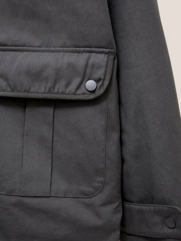 White Stuff Coats and Jackets Men Corby Canvas Jacket Dk Grey