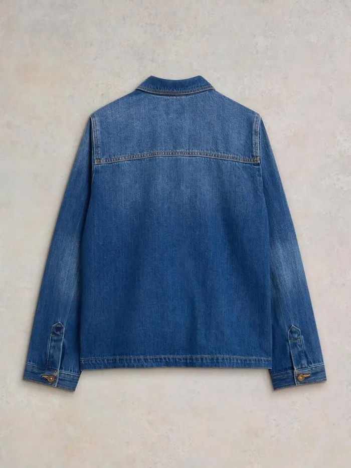 White Stuff Coats and Jackets Women Carrie Denim Jacket Mid Denim White Stuff Coats and Jackets Women Carrie Denim Jacket Mid Denim