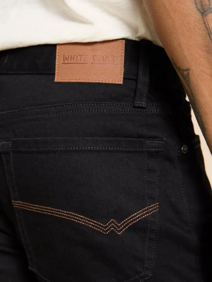 White Stuff Jeans Men Eastwood Straight Jean Pure Black White Stuff Jeans Men Eastwood Straight Jean Pure Black