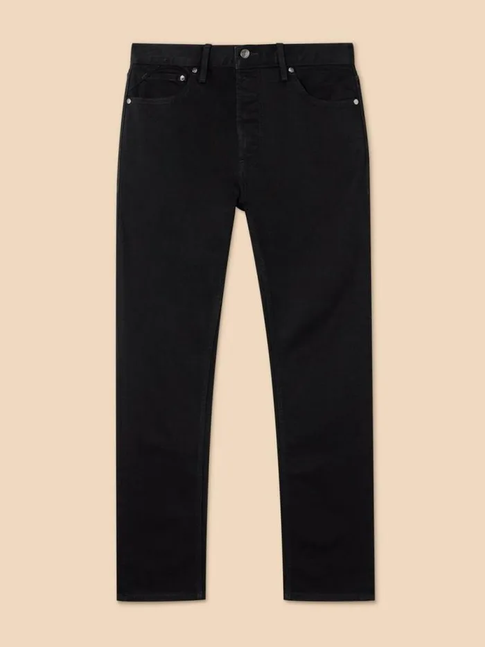 White Stuff Jeans Men Eastwood Straight Jean Pure Black White Stuff Jeans Men Eastwood Straight Jean Pure Black